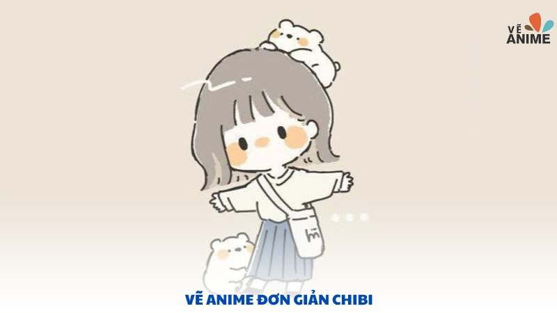 vẽ anime đơn giản chibi