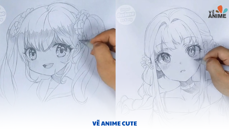 vẽ anime cute