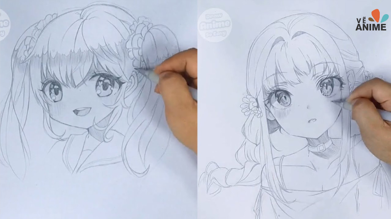 vẽ anime cute